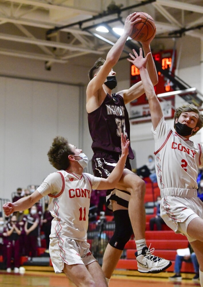 Boys basketball Flagg twins lead Nokomis to comeback victory over Cony
