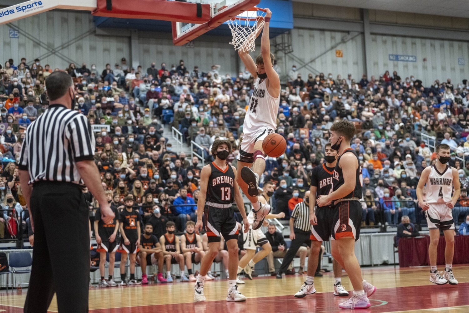 A North boys basketball Nokomis pulls away from Brewer to win first