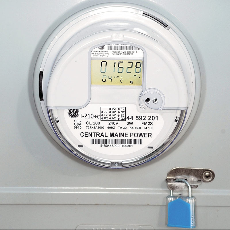 CLEARED: The Public Utilities Commission has rejected a request from petitioners to re-examine CMP's process for choosing smart meters. This is one of them that was recently installed in Augusta.