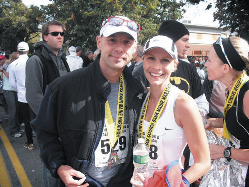 IN THE RACE: James and Audrey Machowski of Wales will run in the Boston Marathon for the first time on Monday. It will be the third overall marathon for James and the fourth for Audrey.