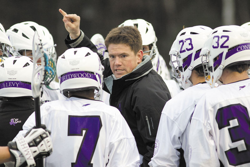 RETURN TRIP: Jon Thompson, who coached the Colby College men’s lacrosse team for two seasons, returned to Waterville on Saturday with his new team, Amherst College.