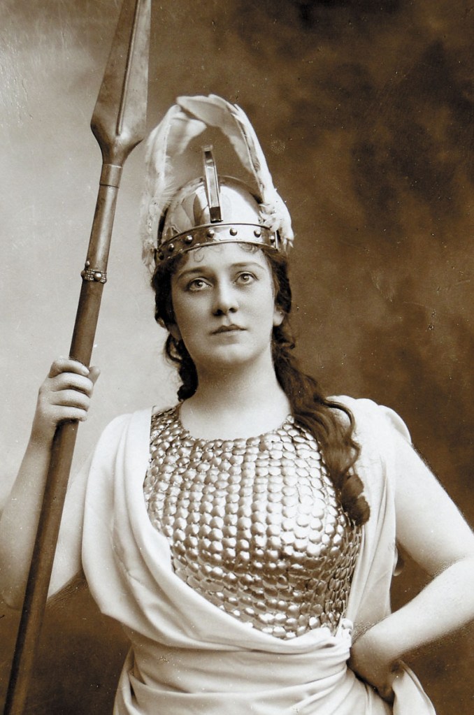 HIGH NOTES: Farmington native and renowned opera singer Lillian Nordica as Brunnhilde in Richard Wagner's "The Valkyrie."