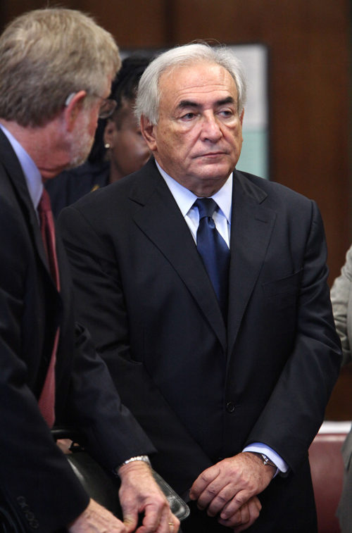 A June 6, 2011, photo of former IMF leader Dominique Strauss-Kahn at his arraignment on charges of sexually assaulting a Manhattan hotel maid.