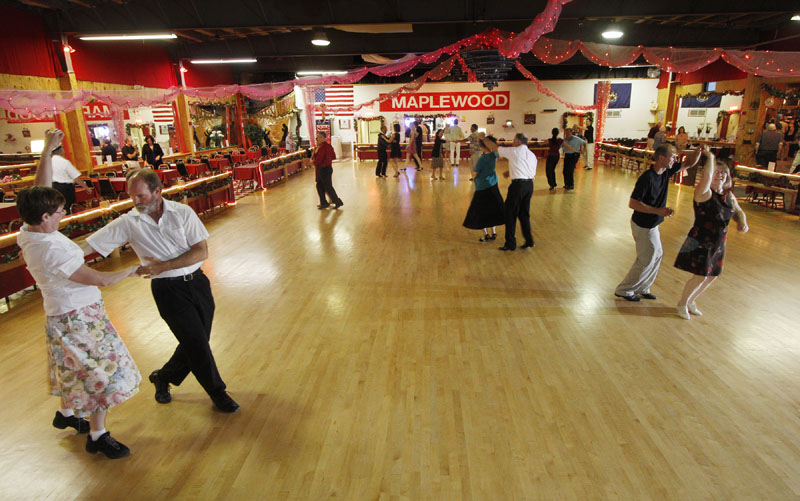 GOTTA DANCE: Ballroom dance lessons take place recently at Maplewood Dance in Portland. The dance hall canceled their country dance Fridays to accommodate an increased interest in ballroom dance.