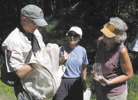Phillip deMaynadier, wildlife biologist for the Maine Department of Inland Fisheries and Wildlife, instructs participants on how to participate in the Maine Butterfly Survey recently at the Hidden Valley Nature Center in Jefferson.