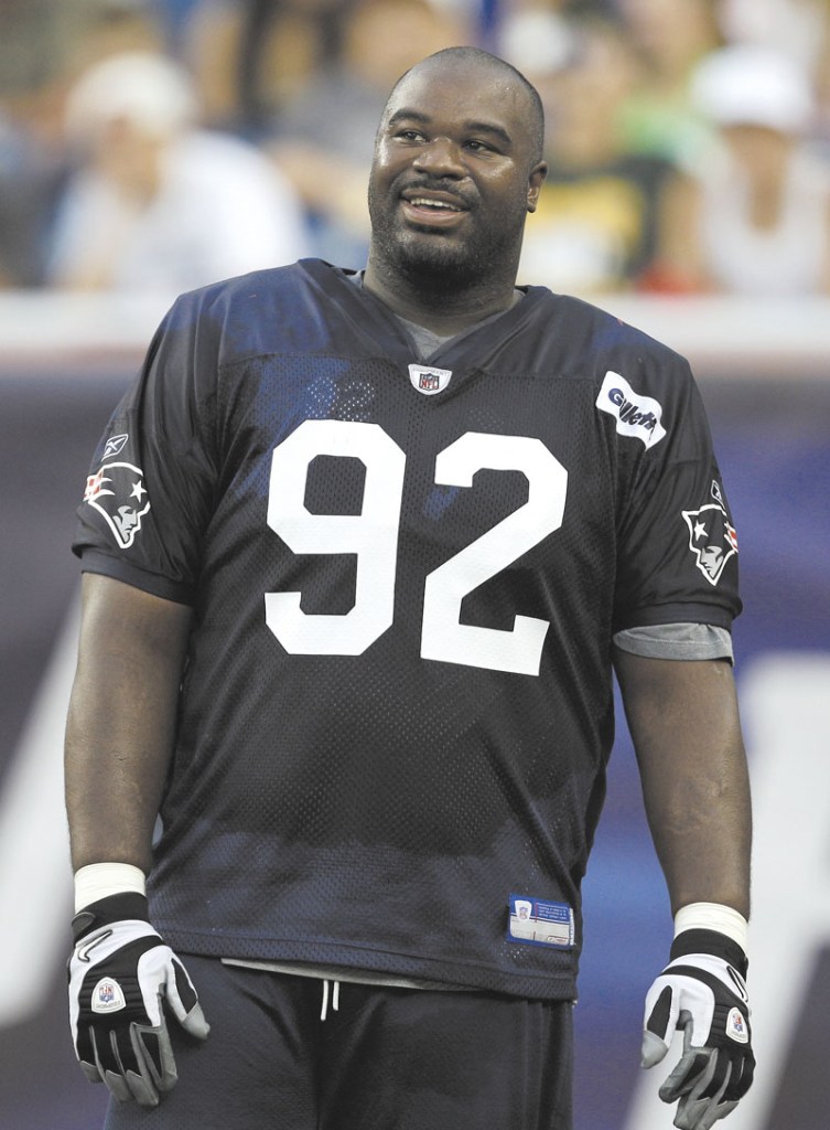 WILL HE STICK? Albert Haynesworth is one of 18 defensive lineman in camp this summer for the New England Patriots. This offseason New England coach Bill Belichick has made a point of trying to improve the team at that position.