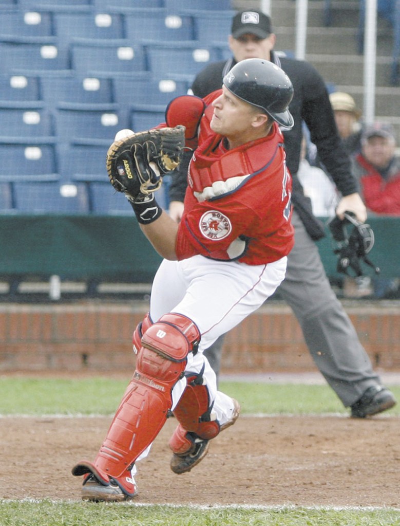 MOVING PARTS: The Boston Red Sox traded Tim Federowicz, shown here in June with the Portland Sea Dogs, and two other prospects in a deal that landed them, among others, Eric Bedard. Baseball