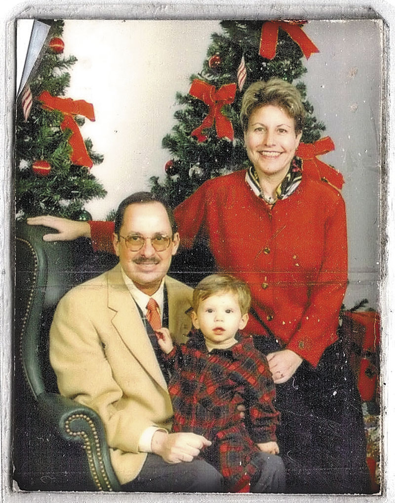 Russell and Eleanor Handler in a family Christmas photo when David was 15 months old. david_50