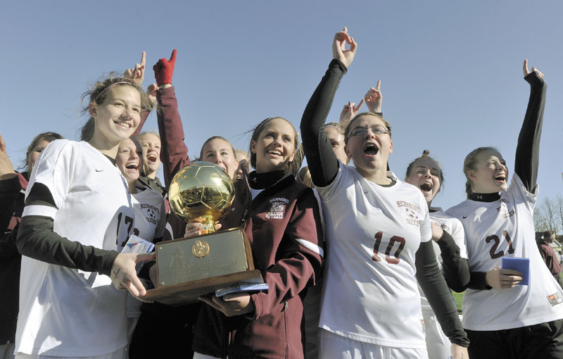 Richmond's girls took home the state championship trophy with a 4-1 win over Van Buren.