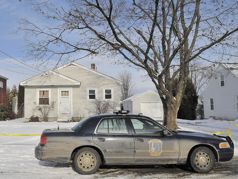 MISSING: A Waterville police department cruiser sits outside Ayla Reynolds' Waterville home as the search for the 20-month-old toddler continued on Tuesday.