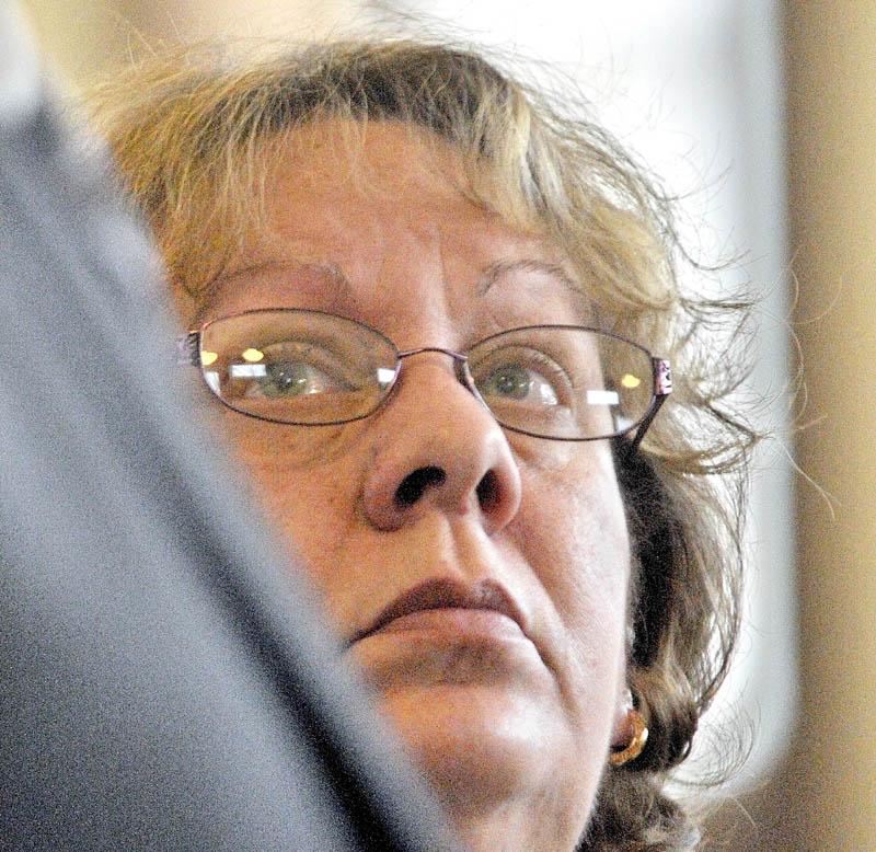 Bettysue Higgins, 54, of Gardiner, pleaded guilty to embezzlement this morning in Kennebec County Superior Court in Augusta. Higgins, a former employee of the Maine Trial Lawyers Association, embezzled $166,000 from the organization.