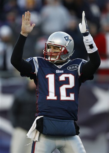 New England Patriots quarterback Tom Brady (12) against the Miami Dolphins during the second half of the Patriots win Saturday in Foxborough, Mass.