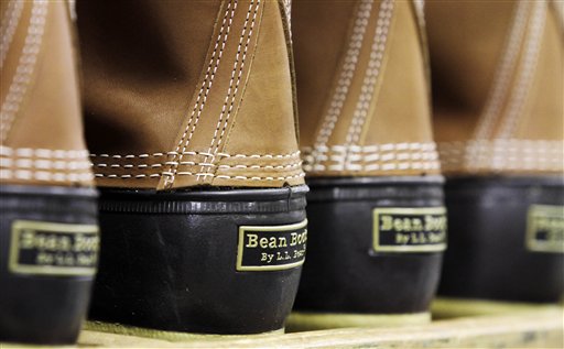 L.L. Bean boots, seen here in the facility where they are assembled in Brunswick, “are very practical, but also ... fashionable,” one student said.