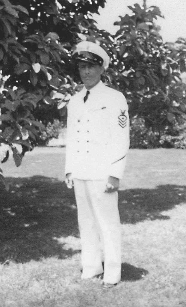 In this undated photo provided by Pacific Historic Parks, Pearl Harbor survivor Lee Soucy is shown. In accordance with his wishes, Soucy's ashes are being interred on the USS Utah, his ship that sank during the attack and is still sitting in Pearl Harbor.