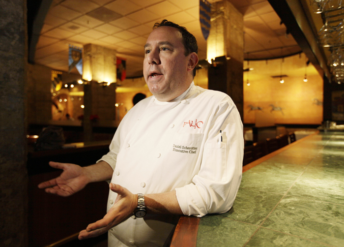 Daniel Scherotter, executive chef at the Palio D'Asti restaurant in San Francisco, says the city's minimum wage hike from $9.92 to $10.24 means that his highest-paid employees – the waiters who make most of their income from tips – will see more money in their pockets while his salaried kitchen staff will have to take the hit.