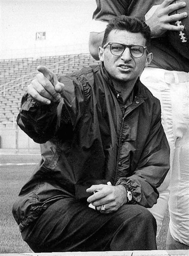 A Jan. 28, 1965, photo of Paterno when he was associate football coach at Penn state.