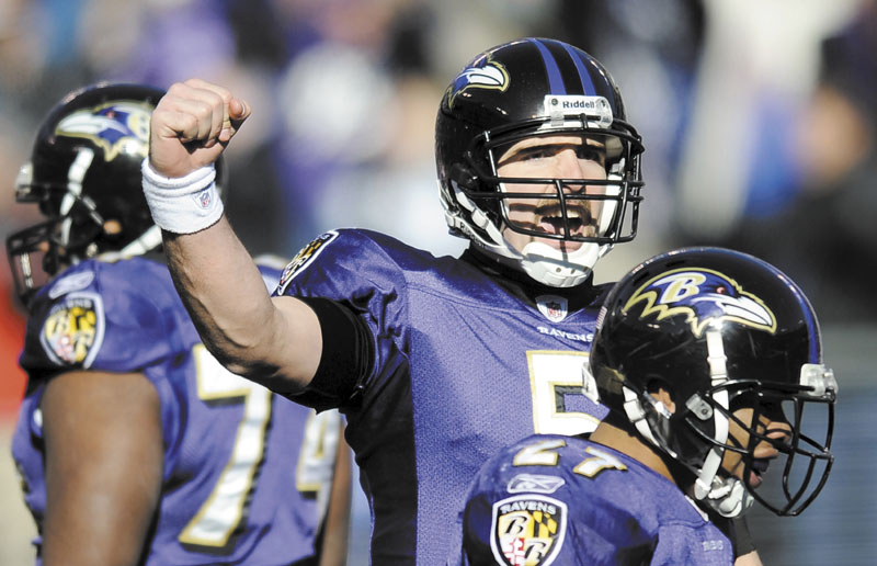 ON THE ROAD AGAIN: Baltimore Ravens quarterback Joe Flacco will lead his team to Foxborough, Mass. to face the New England Patriots in the AFC Championship game. The Ravens are 4-4 on the road this season.