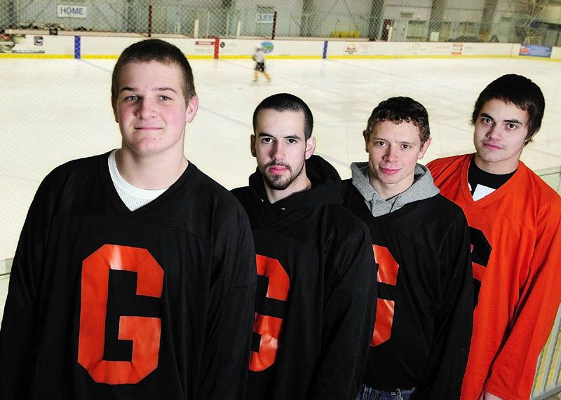 SENIOR LEADERSHIP: Gardiner Area High School seniors, from left, Cody Hickey, Jeff McAuslen, Cam Sullivan and Bryant Whitley have helped turn the Tigers into a playoff contender for the first time in three years.