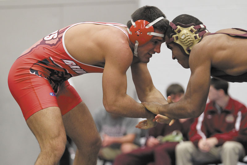 Stepping up: TJ Vallee is 17-1 for the Bridgewater State University wrestling team. He is the top-ranked Division III New England wrestler in the 197-pound division.