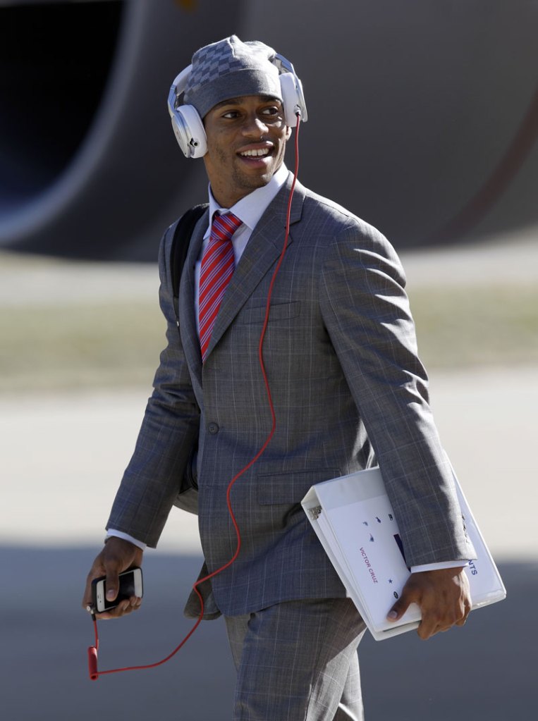 MAINE MAN: New York Giants wide receiver Victor Cruz fondly recalled his days as a student and football player at Bridgton Academy. Cruz attended the Maine prep school in 2005.