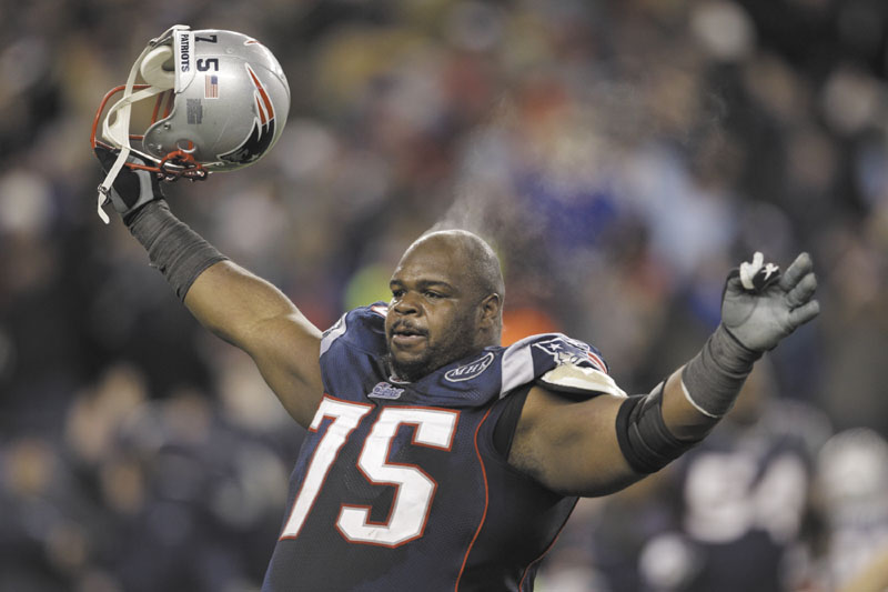 IMMOVABLE OBJECT: New England Patriots defensive tackle Vince Wilfork was a force in the AFC Championship game, making six tackles and recording a sack. playoff playoffs
