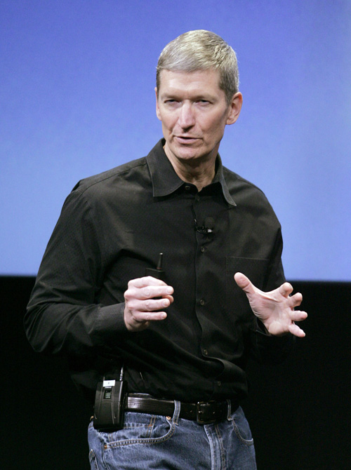 A 2008 file photo of Tim Cook, now Apple's CEO.