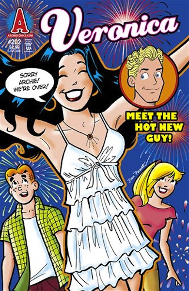This image shows the Archie comic book cover for issue "Veronica 202". Tension has been mounting between the two co-Chief Executive Officers at Archie Comic Publications. The CEOs, a son of one founder and the daughter-in-law of another, are locked in a bitter and sometimes bizarre feud. (AP Photo/Archie Comic Publications)