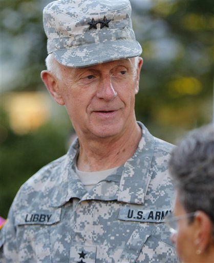 In this Sept, 2011, photo, Maj. Gen. John Libby, the head of the Maine National Guard, appears in Freeport.