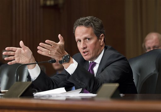 Treasury Secretary Timothy Geithner testifies today before the Senate Finance Committee hearing on President Barack Obama's fiscal 2013 federal budget.