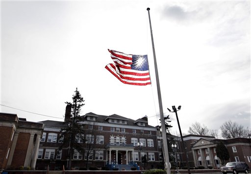At the Whitney E. Houston Academy of Creative and Performing Arts in East Orange, N.J., an American flag was flown at half-staff on Sunday. As a young girl, Houston attended what was known then as the Franklin School.