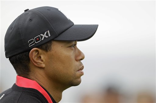 Tiger Woods during the AT&T Pebble Beach National Pro-Am on Sunday in Pebble Beach, Calif.