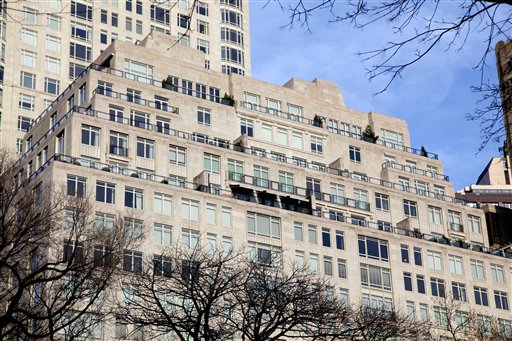The building at 15 Central Park West where the family of a Russian billionaire has bought a penthouse apartment for $88 million.