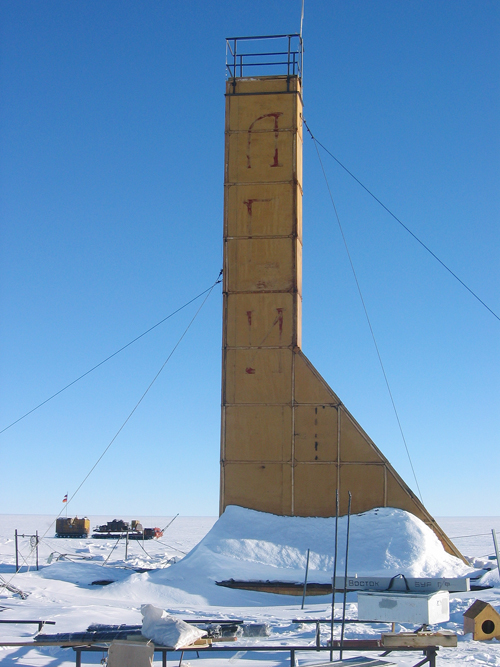 This 2007 photo provided by the Arctic and Antarctic Research Institute of St. Petersburg shows the Russian drilling machine 5-G in Antarctica.