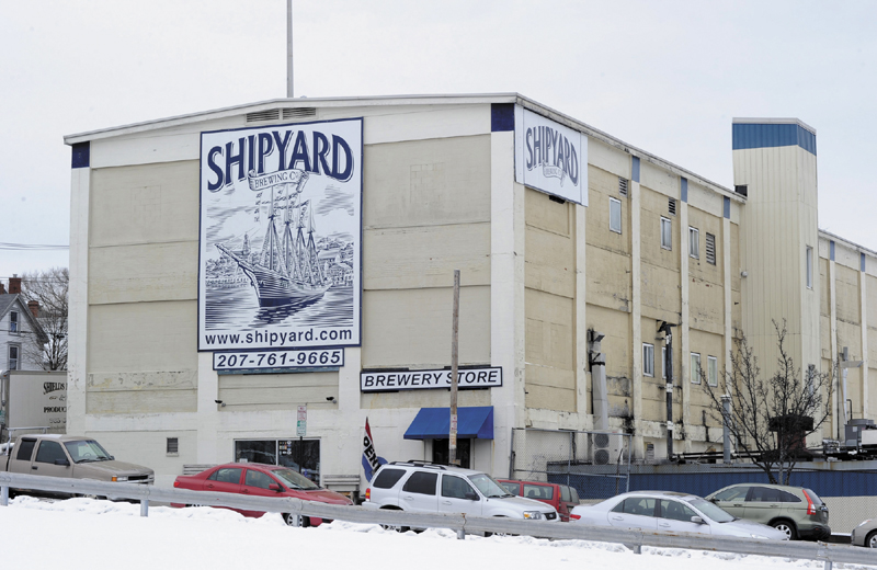 FREE WATER: The Shipyard Brewing Co. building in Portland is shown Thursday. City employees discovered a year ago that it was not billing the brewery for a 6-inch water line installed in 1996.