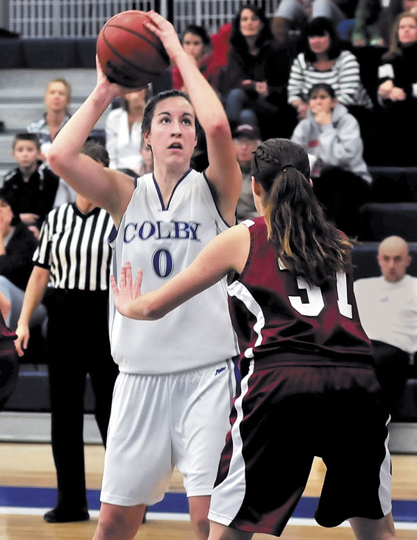 NO MORE GAMES: Colby College’s Rachael Mack, who recently scored her 1,000th career point, and the Mules won’t be in this year’s NCAA Division III tournament despite a 19-7 record and the sixth-toughest schedule in the country. Three New England Small College Athletic Conference teams made the tournament: Amherst, Tufts and Bowdoin.