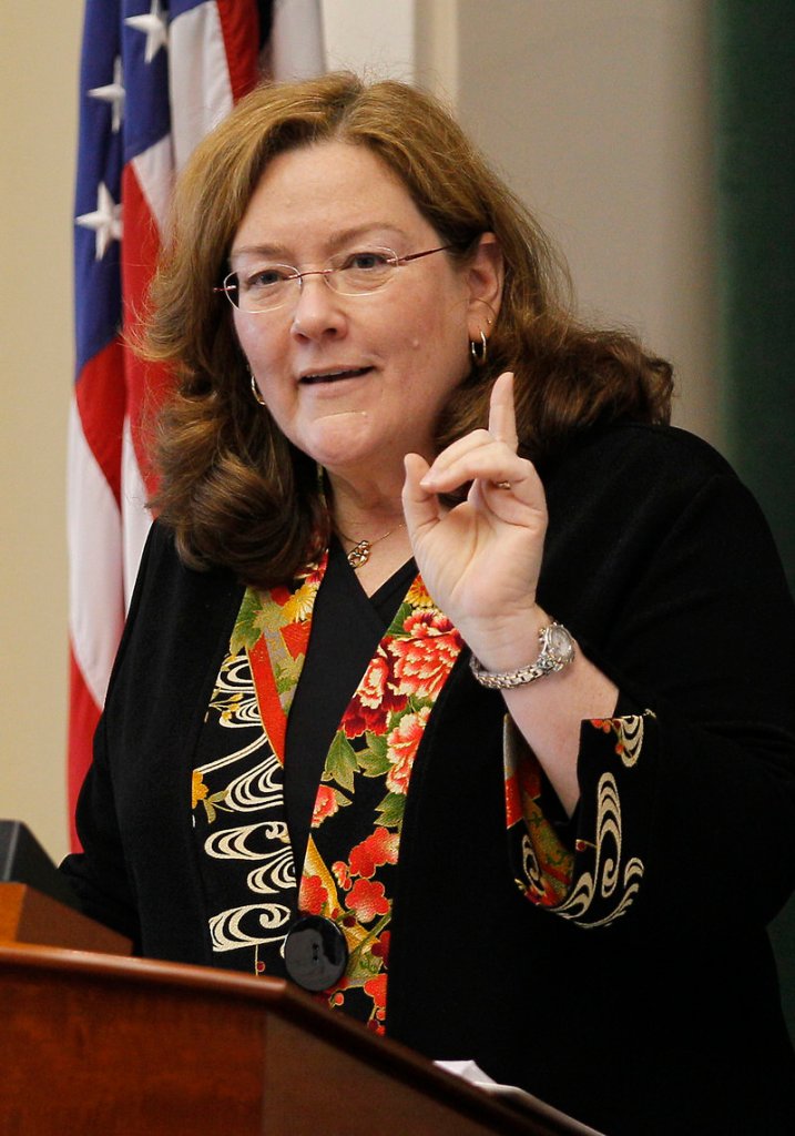 LEADER SPEAKS: Maine Chief Justice Leigh Ingalls Saufley makes her annual State of the Judiciary address on Thursday at the State House in Augusta.