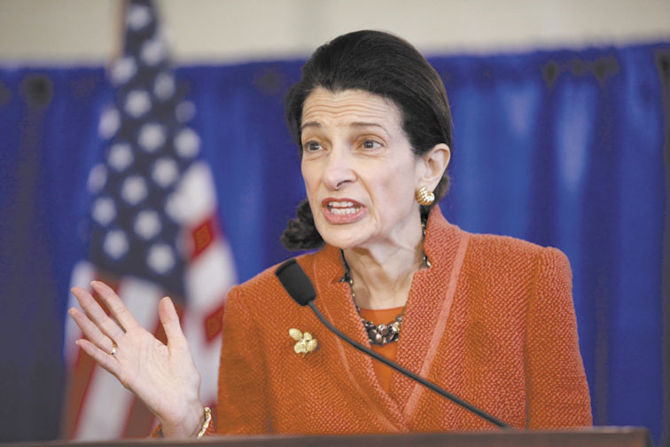 MAKING IT OFFICIAL: U.S. Sen. Olympia Snowe, R-Maine, speaks at a news conference Friday. Snowe has decided not to seek a fourth term.