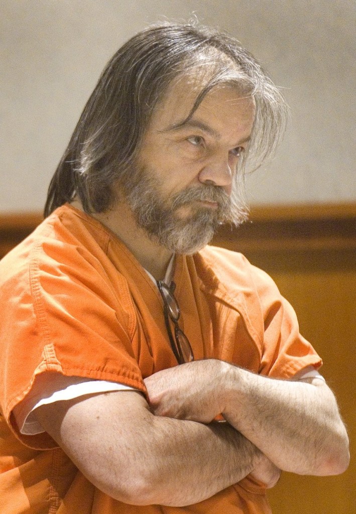 William Hanaman listens to Judge Thomas Warren hand down a sentence of 40 years in the murder of his girlfriend, Marion Shea, on March 17, 2011. Murder Domestic Violence