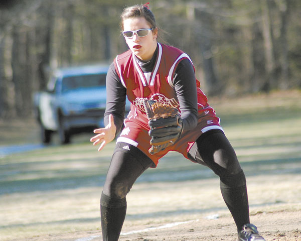 VITAL PRESENCE: Amy Jones’ return is a big boost for the University of Maine at Farmington softball team, which hopes to contend for the North Atlantic Conference softball title this year. Last spring, she led UMF in runs scored (29), home runs (four), on-base percentage (.395) and stolen bases (six).