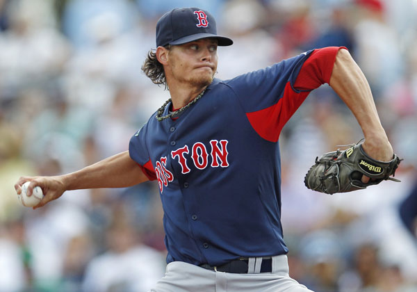 NARROW APPROACH: Relying on his curveball and changeup, pitcher Clay Buchholz allowed one run and four hits in five innings as the Boston Red Sox beat the Tampa Bay Rays 8-4 on Sunday in Port Charlotte, Fla.