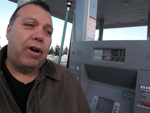 IW.M. Lewis talks about the rising cost of gasoline in Anchorage, Alaska, where regular unleaded cost as much as nearly $4.25 a gallon earlier this week.