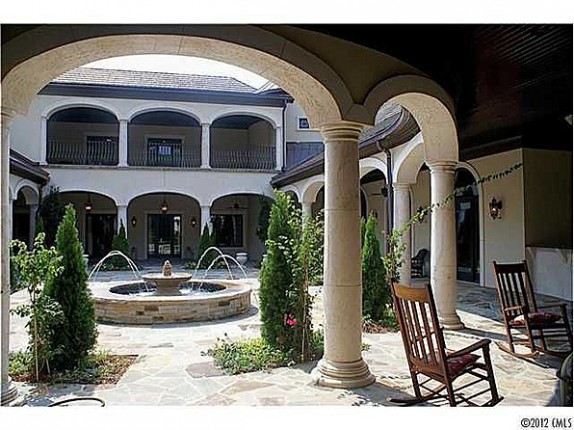 The courtyard of the home likely to be featured on ABC's "The Bachelorette."