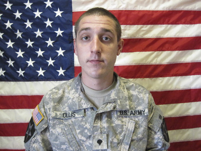 Army Pvt. Nathaniel Ollis, 29, in a Sept. 22, 2010, photo provided by the Army.