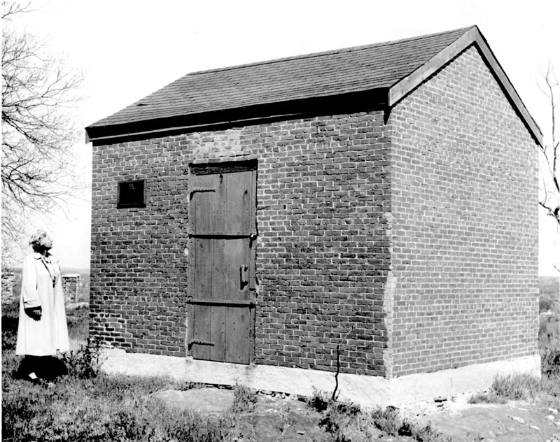 Grace Maxwell looks at Hallowell’s powder house, which was approved for construction around the time of the War of 1812 as a “building of a magazine for the safe keeping of powder.” By June 1820, the powder house had been constructed and Ebenezer T. Warren conveyed the property it stood on to inhabitants of Hallowell.