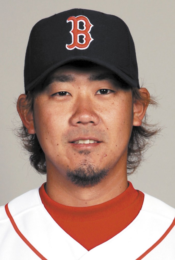 Daisuke Matsuzaka portrait headshot head shot MLB Major League Baseball American League Boston Red Sox