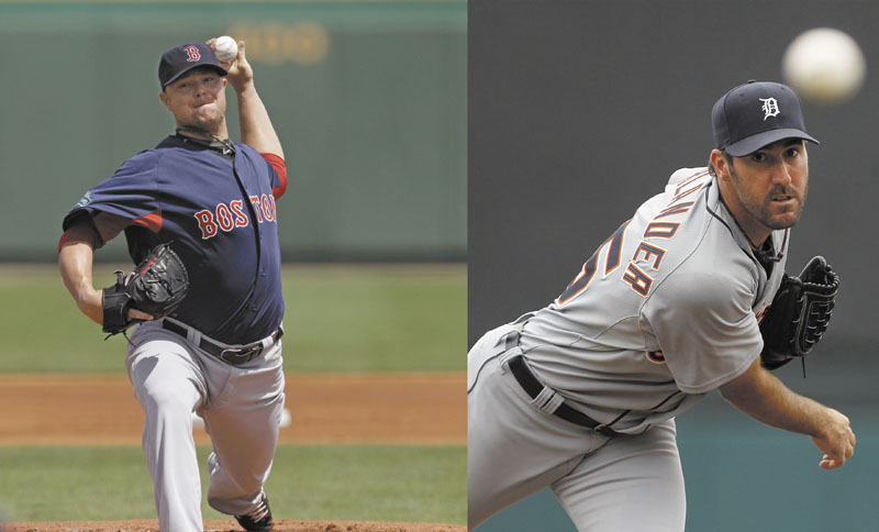 BIG-TIME MATCHUP: Boston Red Sox pitcher Jon Lester and Detroit Tigers ace Justin Verlander will face off in the season opener for both teams today at Comerica Park in Detroit. Verlander is the reigning Cy Young and MVP.
