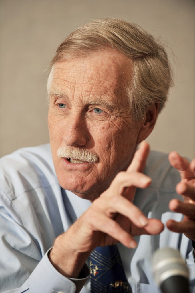 Independent U.S. Senate candidate and former Maine Gov. Angus King.