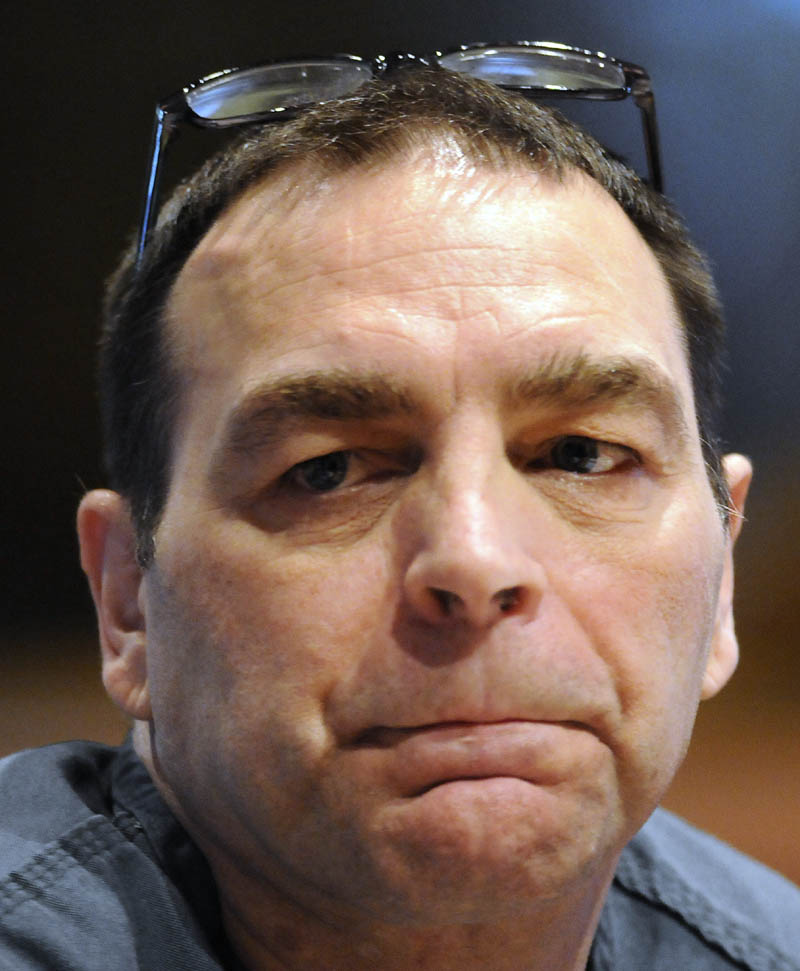 Raymond Bellavance, 51, is seen during his sentencing hearing Thursday in Kennebec County Superior Court.