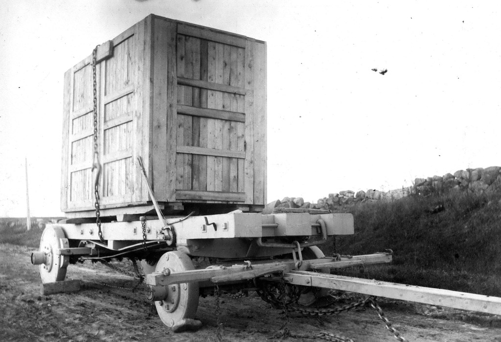 A loaded galamander is seen at Granite Hill in Hallowell in this undated photo.