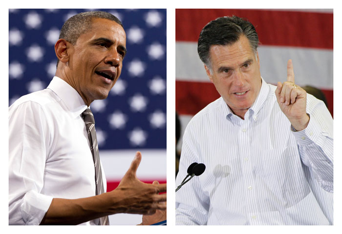President Barack Obama and Republican challenger Mitt Romney. Romney's primary win in Texas on Tuesday night pushed him past the 1,144-delegate threshold he needed to claim the party's nomination.